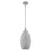 Livex Charlton 1 Light Pendant, Gray/Nickel/Gray Shade/White - 49182-80