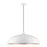 Livex Amador 3 Light Large Pendant, White/Chrome/White Aluminum/Gold - 49234-69