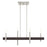 Livex Denmark 4 Light Chandelier, Brushed Nickel with Bronze Accents - 49334-91