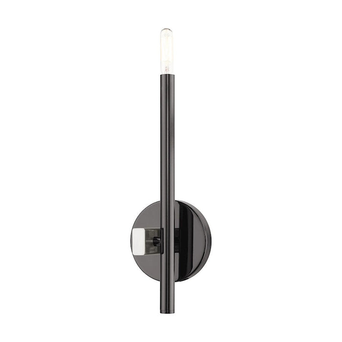 Livex Denmark 1 Light ADA Wall Sconce, Black Chrome - 49341-46