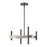 Livex Denmark 4 Light Chandelier, Black Chrome - 49344-46