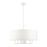 Livex Meridian 7 Light Pendant Chandelier, White - 49376-03