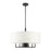 Livex Meridian 7 Light Pendant Chandelier, Black - 49376-04