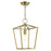 Livex Devonshire 1 Light Convertible Semi Flush/Lantern, Brass/Brass - 49432-01