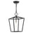 Livex Devonshire 1-LT Conv Semi Flush/Lantern, Black/Black Metal - 49432-04