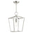 Livex Devonshire 1-LT Convertible Semi Flush/Lantern, Nickel/Nickel - 49432-91