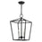 Livex Devonshire 3-LT Conv Semi Flush/Lantern, Black/Black Metal - 49433-04