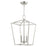 Livex Devonshire 3 Light Convertible Semi Flush/Lantern, Brass/Nickel - 49433-91