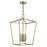 Livex Devonshire 4 Light Chandelier, Antique Brass - 49434-01