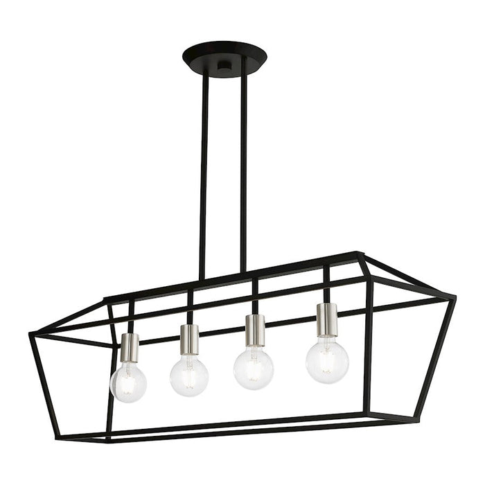 Livex Devonshire 4 Light Linear Chandelier