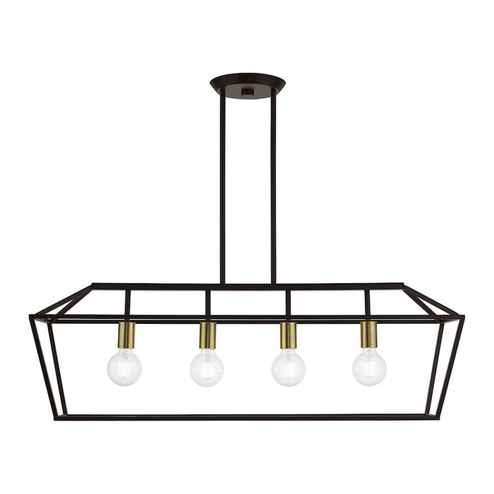 Livex Devonshire 4 Light Linear Chandelier