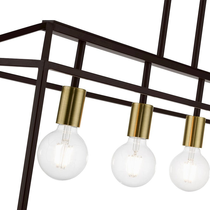 Livex Devonshire 4 Light Linear Chandelier