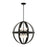 Livex Stoneridge 6 Light Pendant Chandelier, Textured Black - 49646-14