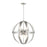 Livex Stoneridge 6 Light Pendant Chandelier, Brushed Nickel - 49646-91