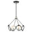 Livex Archer 4 Light Chandelier, Black/Brushed Nickel Accents - 49733-14