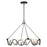 Livex Archer 8 Light Chandelier, Black/Brushed Nickel Accents - 49736-14