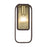 Livex Bergamo 1 Light ADA Wall Sconce, Bronze/Antique Brass Accents - 49742-07