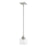 Livex Aragon 1 Light Mini Pendant, Brushed Nickel/Clear Seeded - 49761-91