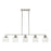 Livex Aragon 5 Light Linear Chandelier, Brushed Nickel/Clear Seeded - 49765-91