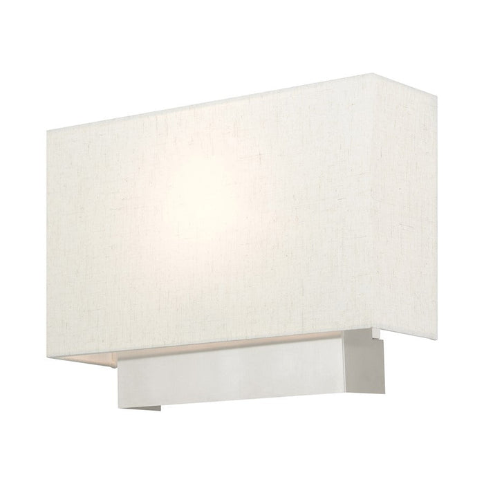 Livex Meadow 1 Light ADA Wall Sconce, Brushed Nickel - 49801-91