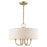 Livex Blossom 4 Light Pendant Chandelier, Antique Brass - 49804-01