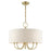 Livex Blossom 5 Light Pendant Chandelier, Antique Brass - 49805-01