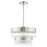 Livex Norwich 5 Light Chandelier, Nickel/Nickel Drum/Crystal Rods - 49824-91