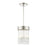 Livex Norwich 3 Light Chandelier, Nickel/Nickel Drum/Crystal Rods - 49828-91