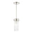 Livex Norwich 1 Light Pendant, Nickel/Nickel Drum Shade/Crystal Rods - 49829-91