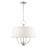 Livex Ridgecrest 4 Light Pendant Chandelier, Brushed Nickel - 49844-91