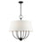 Livex Ridgecrest 6 Light Pendant Chandelier, Black - 49846-04