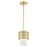 Livex Calinda 1 Light Mini Pendant, Soft Gold - 49861-33