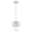 Livex Calinda 1 Light Mini Pendant, Brushed Nickel - 49861-91