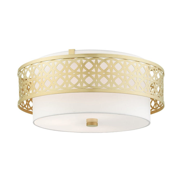 Livex Calinda 4 Light Semi Flush Mount, Soft Gold - 49864-33