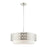 Livex Calinda 5 Light Pendant Chandelier, Brushed Nickel - 49870-91