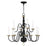 Livex Williamsburg 12 Light Chandelier, Black - 5012-04