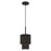 Livex Bainbridge 1 Light Mini Pendant, Black/Black/White - 50271-04