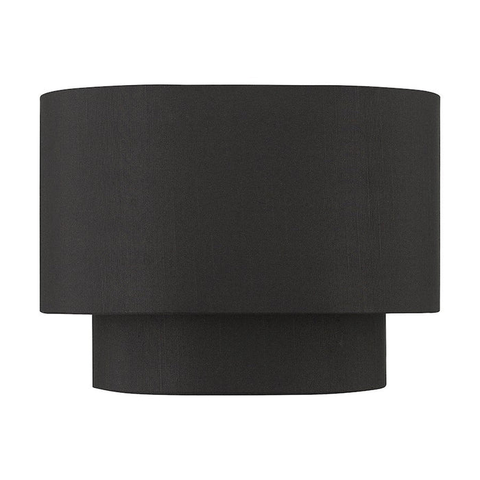 Livex Bainbridge ADA Sconce, Black/Black/White