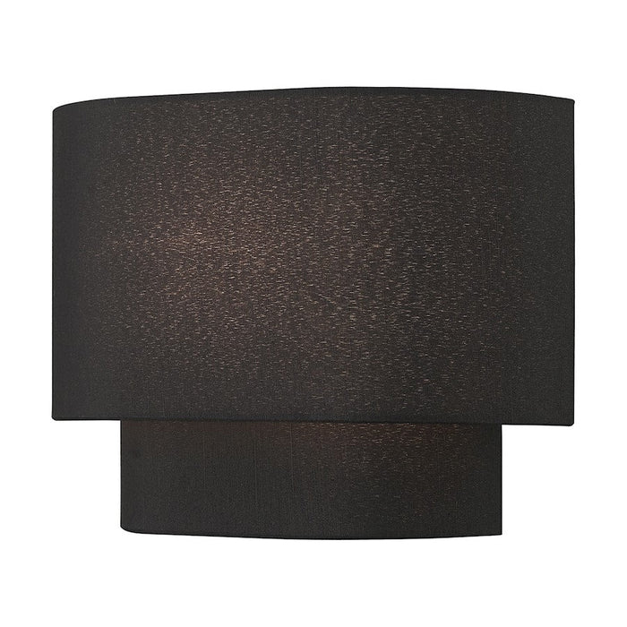 Livex Bainbridge ADA Sconce, Black/Black/White