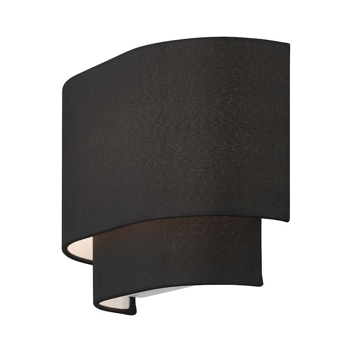 Livex Bainbridge ADA Sconce, Black/Black/White