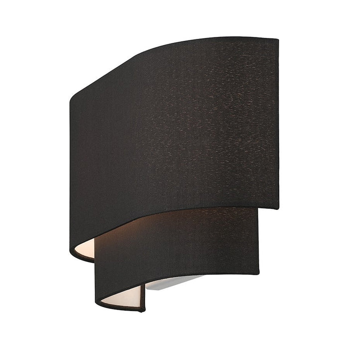 Livex Bainbridge ADA Sconce, Black/Black/White