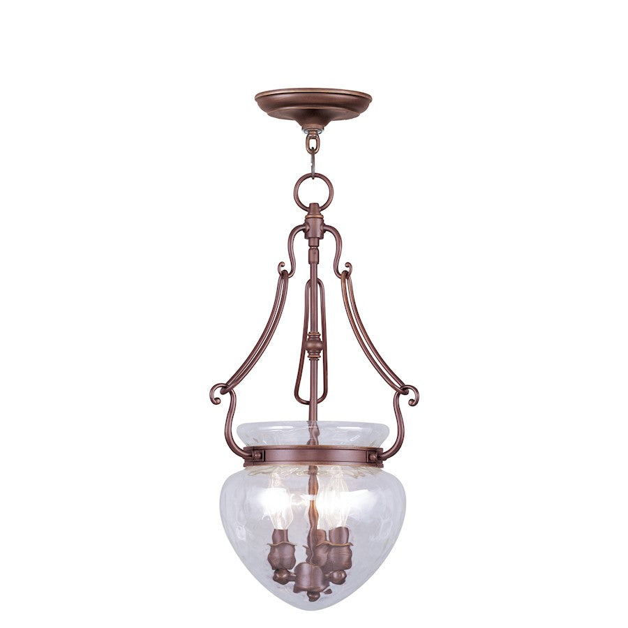 Livex Duchess 3 Light Chain Lantern, Vintage Bronze - 5043-70