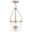 Livex Winchester 4 Light Pendant, Nickel/Hand Crafted Seeded - 50496-91