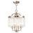 Livex Ashton 4 Light Convertible Mini Chandelier/Ceiling, Nickel - 50543-91