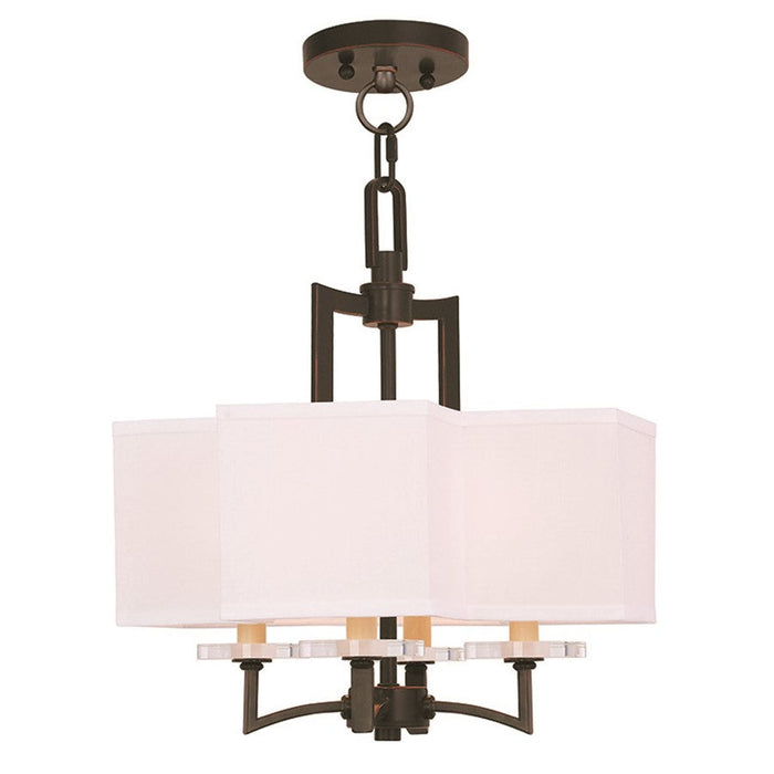 Livex Lighting Woodland Park Chandelier, Bronze