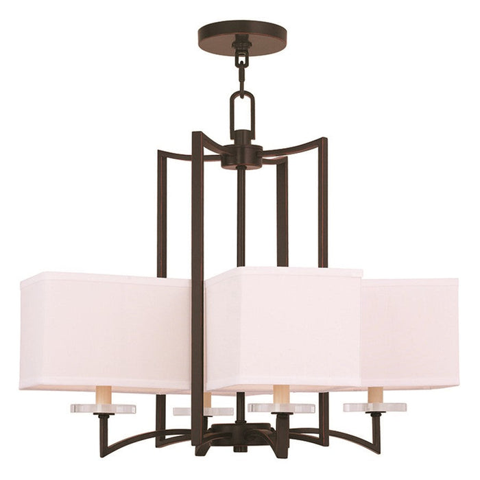 Livex Lighting Woodland Park Chandelier, Bronze