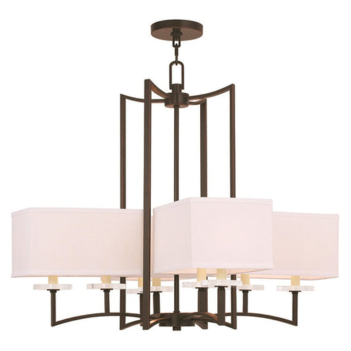 Livex Lighting Woodland Park Chandelier, Olde Bronze