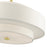 Livex Meridian Chandelier, Satin Brass/Off-White