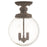 Livex Northampton 2 Light Ceiling Mount, Bronze/Clear Seeded - 50913-07