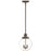 Livex Northampton 2 Light Pendant, Bronze/Hand Crafted Clear Seeded - 50914-07